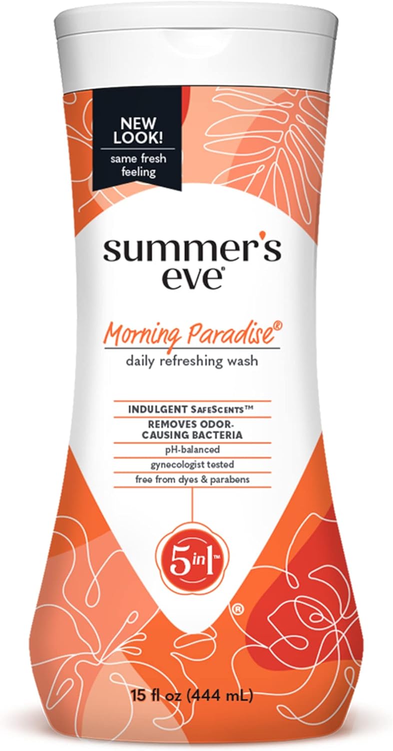 Summer’s Eve Morning Paradise Daily Refreshing All Over Feminine Body Wash, lavado femenino pH equilibrado, 15 onzas líquidas
