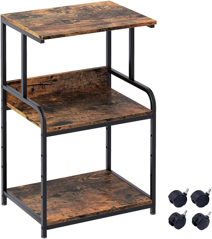 Soporte para impresora marrón