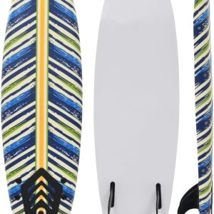 Tabla de surf de playa, tabla de surf ultraligera de 66.9 pulgadas de largo con cubierta XPE Tabla de surf de playa, tabla de surf ultraligera de 66.9 pulgadas de largo con cubierta XPE