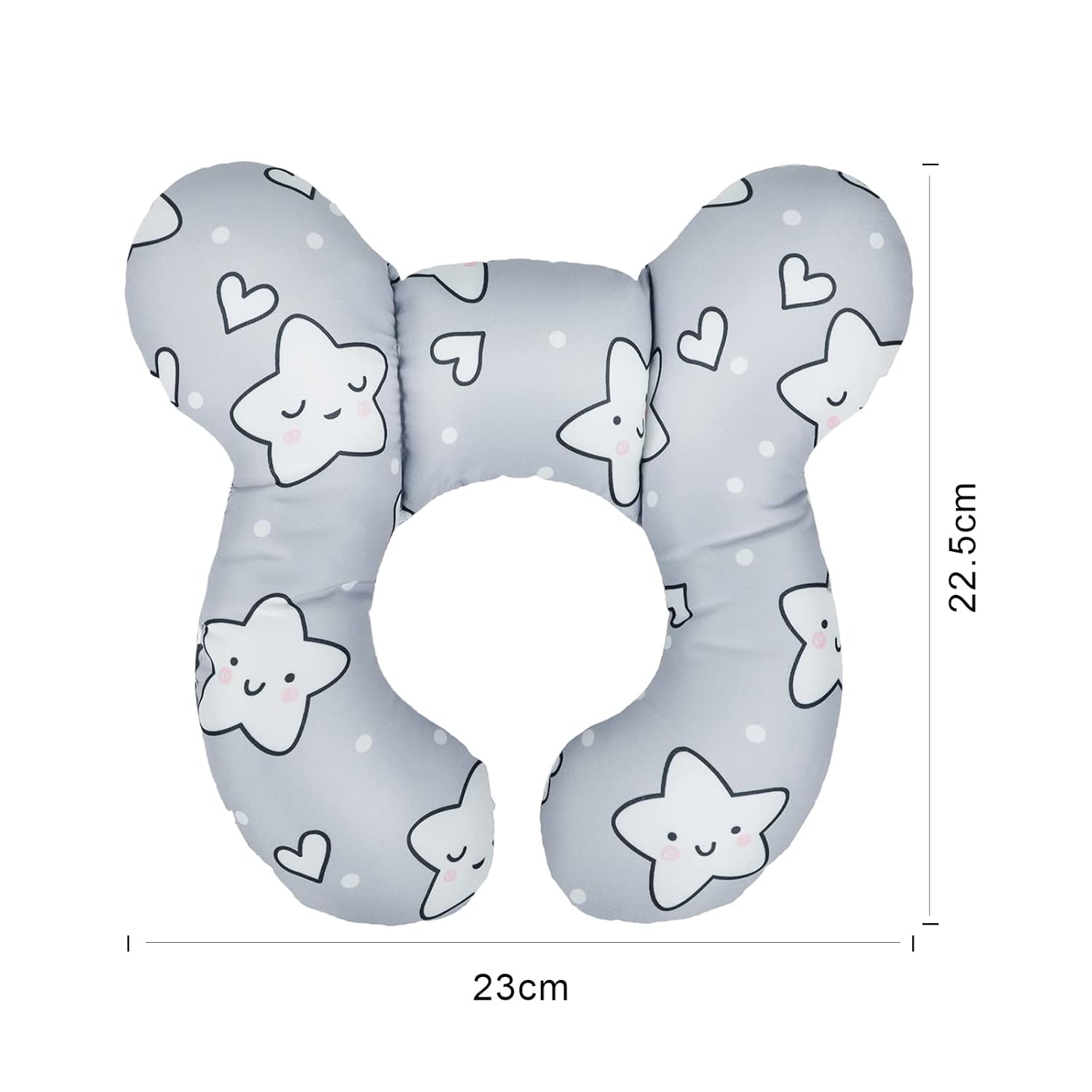 Almohada de viaje para bebé, almohada de apoyo para la cabeza y el cuello, cojín para reposacabezas para silla de cochecito, asiento de automóvil,