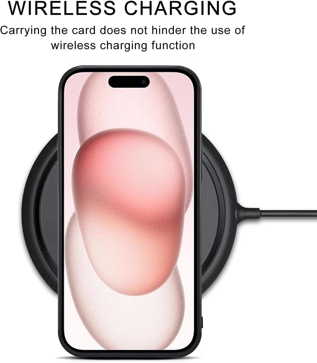 Kowauri Funda para iPhone 15, piel sintética, con ranura para tarjeta de crédito, funda protectora ultra delgada para iPhone 15 (6.1 pulgadas),