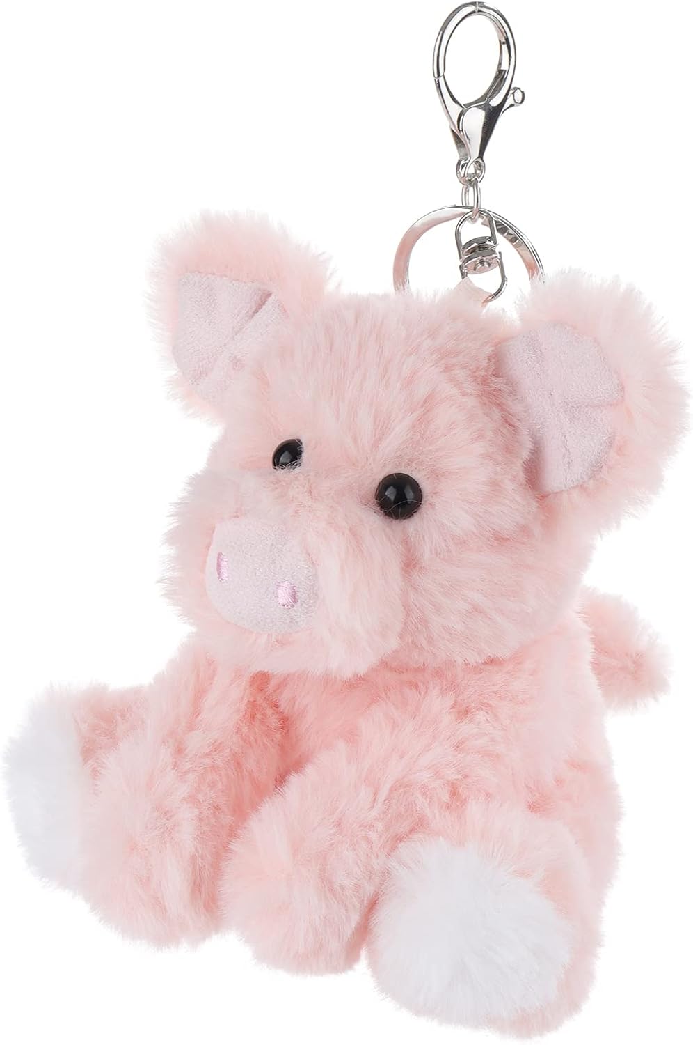 Apricot Lamb Cute Toys – Llavero suave de peluche de cerdo rosa para bolsa de niños, bolso, mochila y bolso (cerdo rosa, 5 pulgadas), Rosado