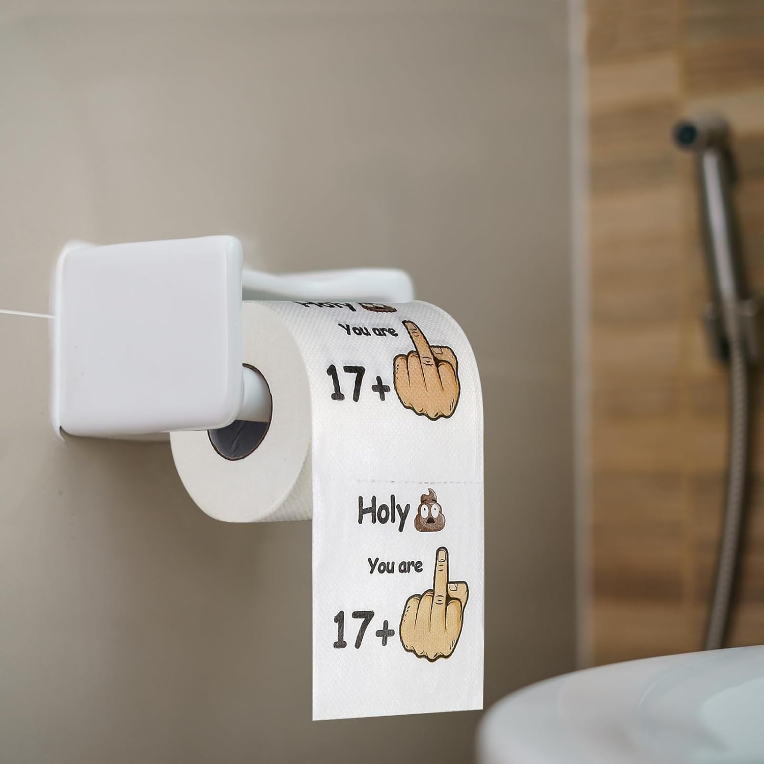 Rollo de papel higiénico de 250 hojas de 3 capas, divertidos regalos de cumpleaños de 18 años para hombres y mujeres, papel higiénico de broma,