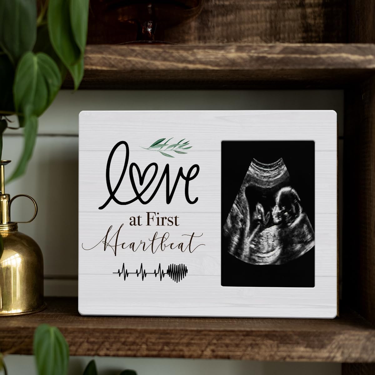 IAXIC Marco de fotos para nuevas madres, regalos de embarazo para madres primerizas, marcos de fotos de ultrasonido para anuncios de embarazo,