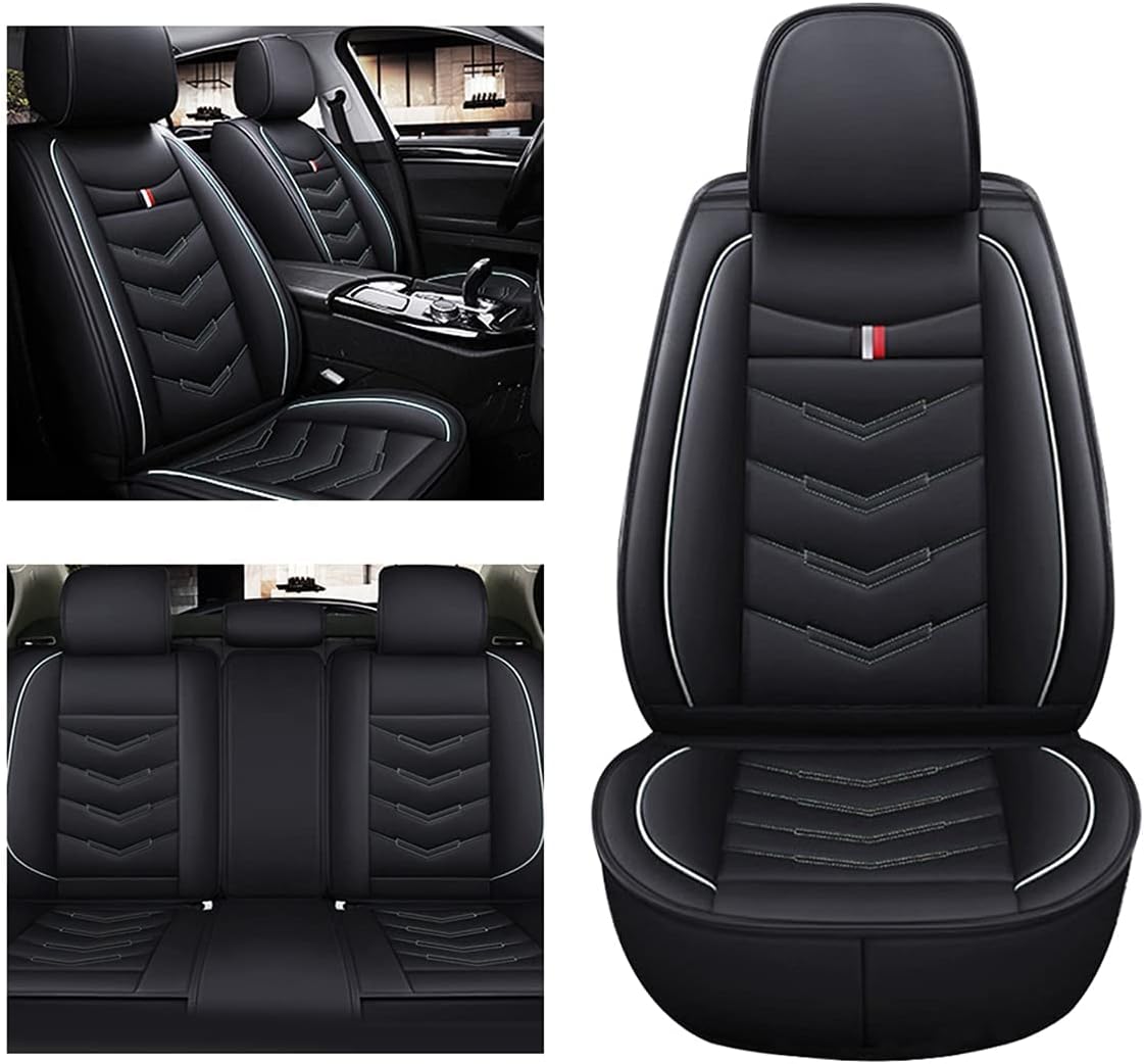 Fundas de asiento de automóvil para Mazda 2 Mazda2 2007-2019 5 asientos, juego completo de funda de cojín de cuero sintético para automóvil,
