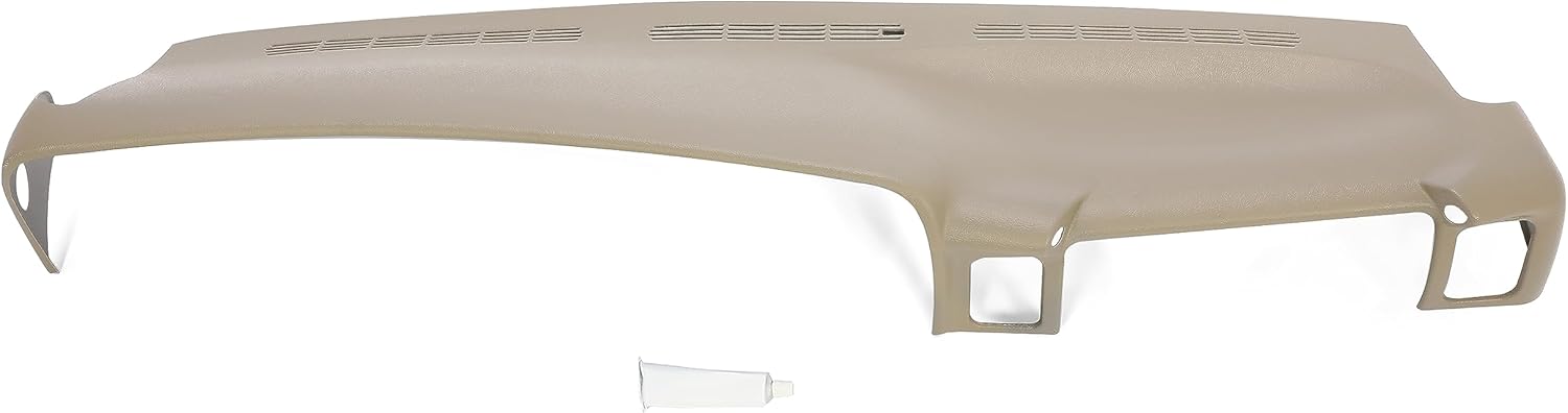 HECASA Cubierta de tablero compatible con camionetas GM 1999-2006 Tahoe Yukon Avalanche Suburban ABS pintado de plástico marrón claro claro cubierta