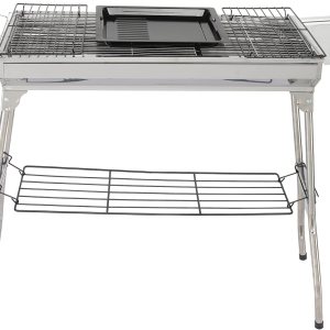 Parrilla de carbón para barbacoa, parrilla portátil de carbón de acero inoxidable, parrilla de camping para barbacoas al aire libre, camping, Parrilla de carbón para barbacoa, parrilla portátil de carbón de acero inoxidable, parrilla de camping para barbacoas al aire libre, camping,