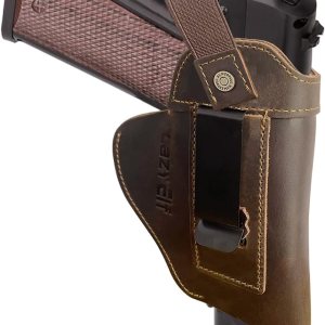 lazyElf Funda de pistola de cuero genuino para pistolas, pistolas, diestros, zurdos, transporte oculto para Glock 194343X, Taurus G2CG3CG3 tamaño lazyElf Funda de pistola de cuero genuino para pistolas, pistolas, diestros, zurdos, transporte oculto para Glock 194343X, Taurus G2CG3CG3 tamaño