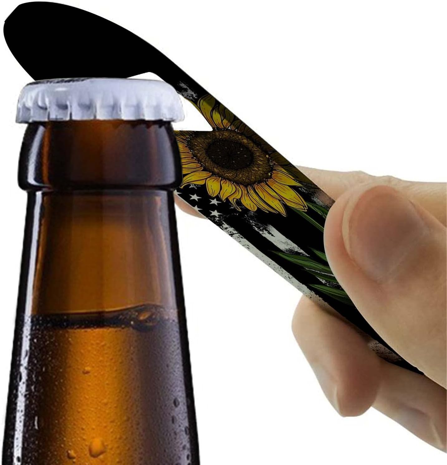 Abrebotellas de acero inoxidable, abridor de botellas plano, 2 piezas, abridor de botellas de cerveza duradero para el hogar, cocina, bar,