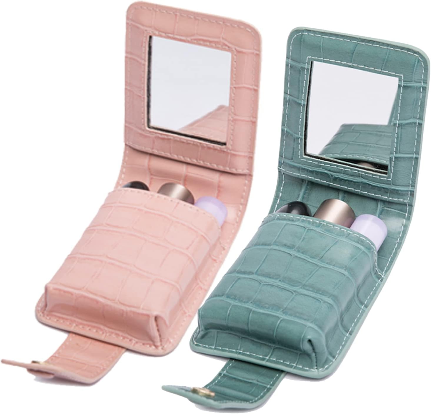 Earnda Estuche de lápiz labial de maquillaje para exterior Mini bolsa de viaje bolsa de cosméticos