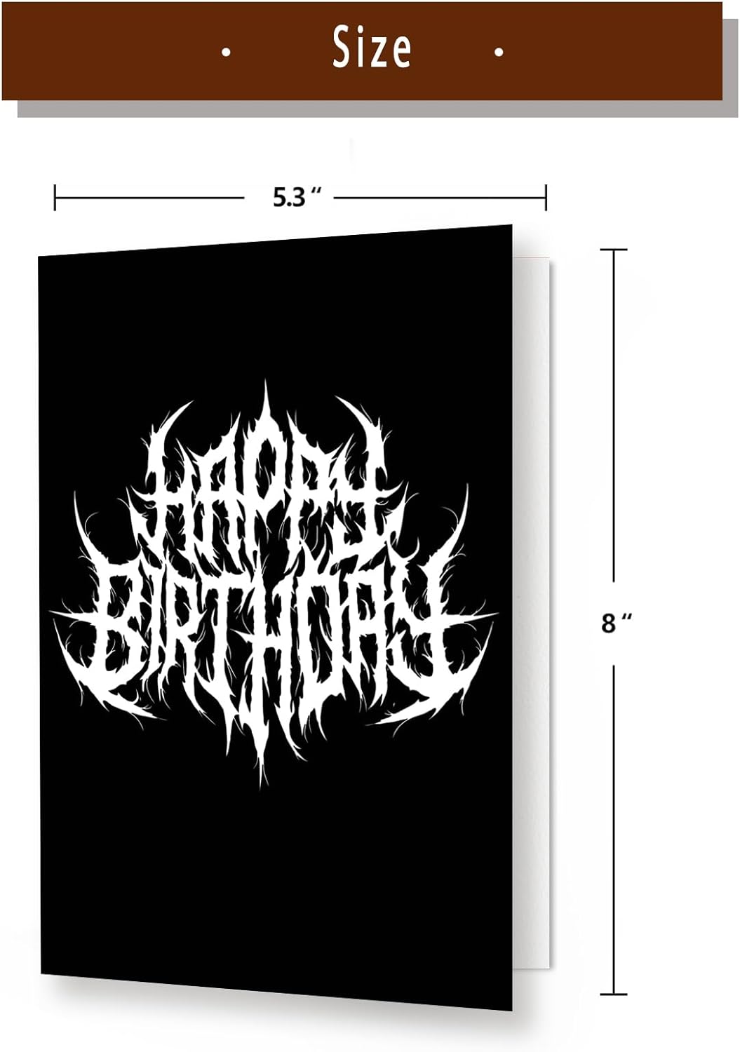 Tarjeta de cumpleaños de feliz Halloween para él y ella, regalo espeluznante de cumpleaños para mujeres y hombres, tarjeta de cumpleaños de