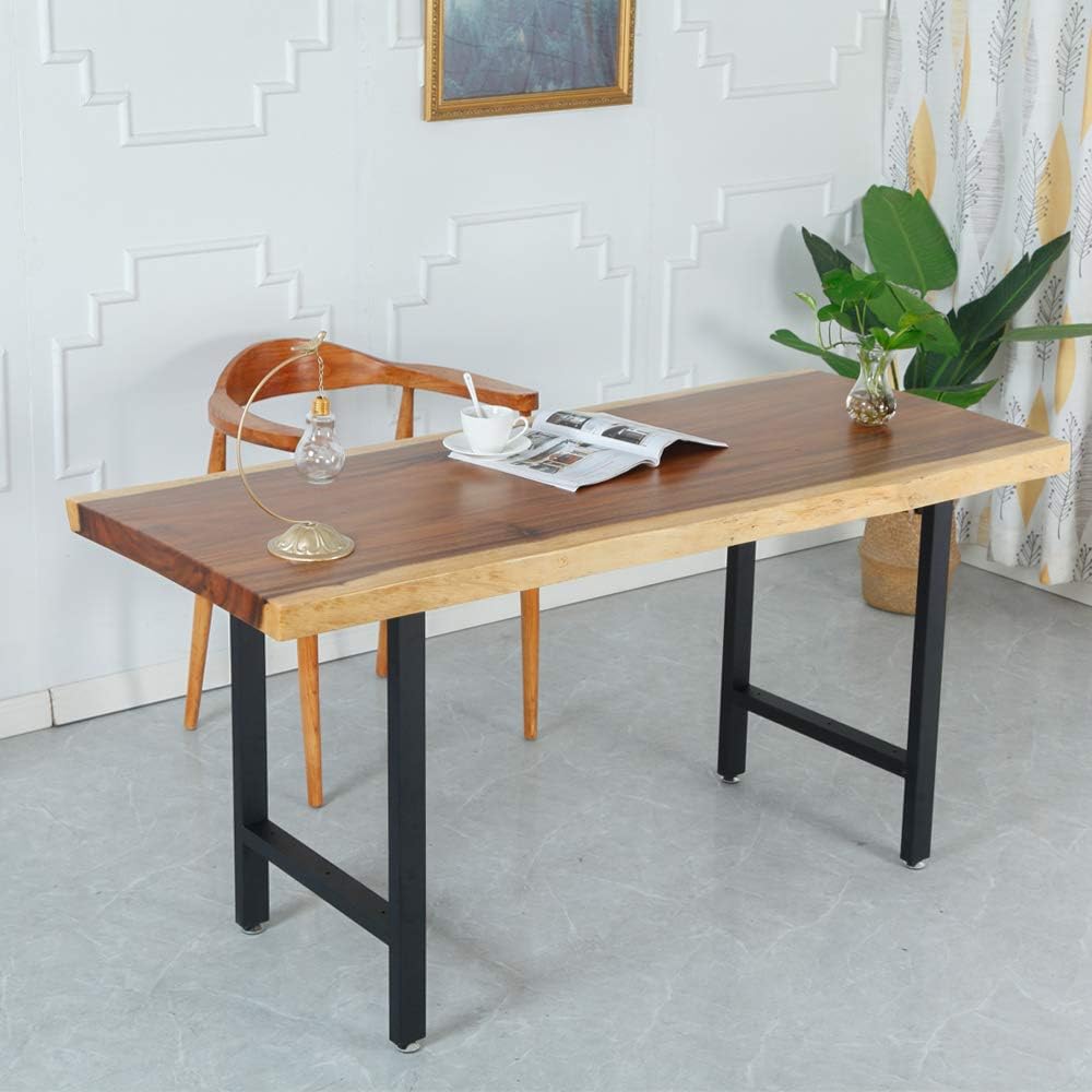 2 patas de metal para muebles, patas modernas de escritorio de oficina, soportes de patas de mesa rústicas industriales resistentes para café,