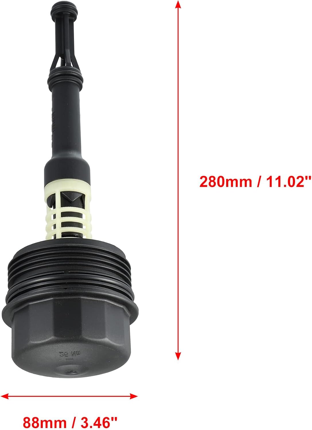 Tapa de carcasa de filtro de aceite A6511800138 Reemplazo para Mercedes Benz OM651 Vito Sprinter W166 W204 W212 C207 R172 6511800138 651 180 01 38