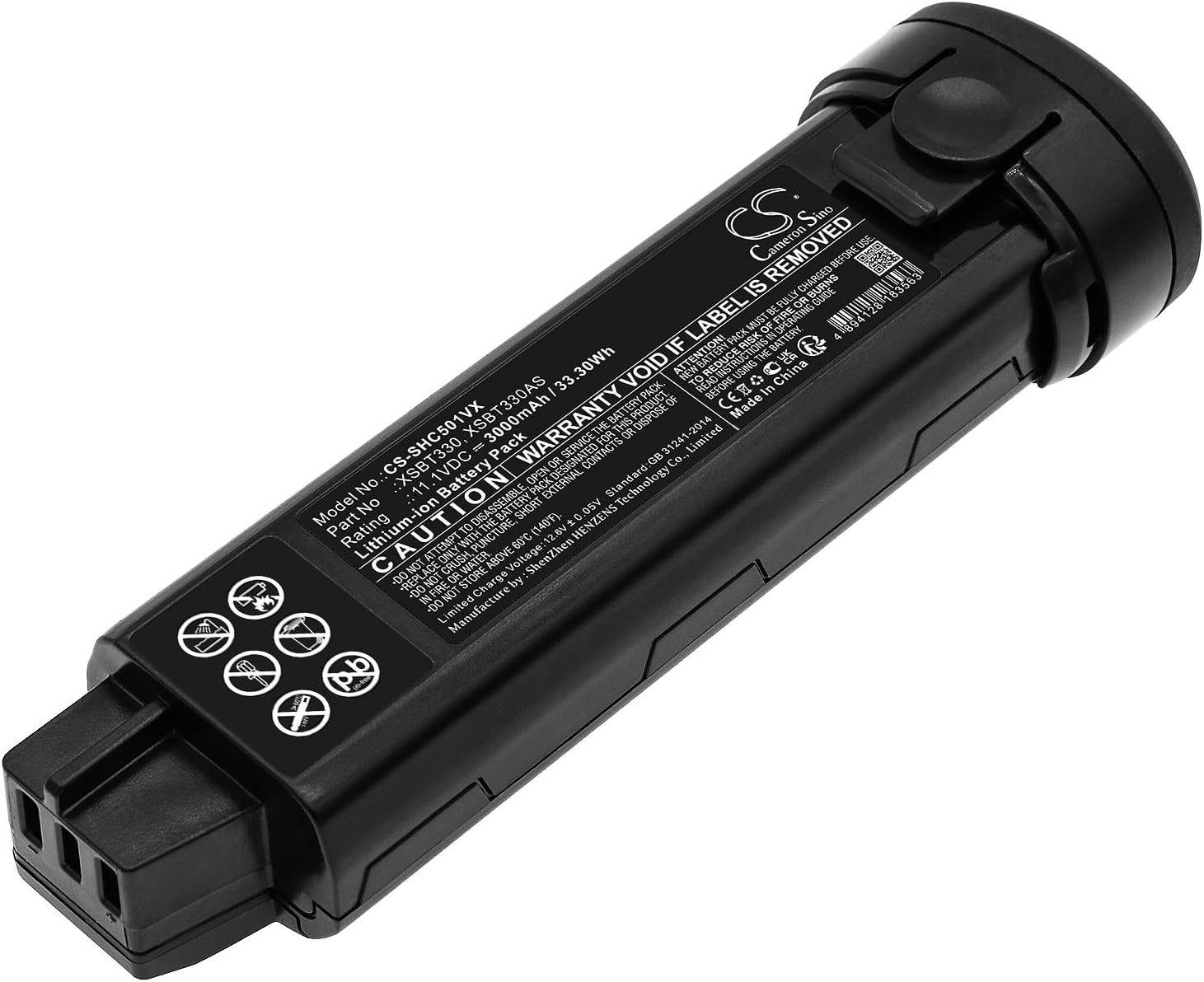 BUSFUIVA Batería de repuesto para Shark Evopower System Flex CS200JCS401JCS501J, WS620630631632, WS632BLBRN, WS632GDBRN, WS632GNBRN, WS632PKBRN,