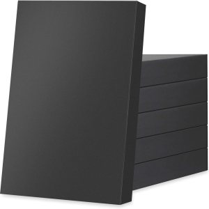 JINMING 6 cajas de regalo extragrandes con tapas de 17 x 11 x 2.5 pulgadas, cajas de regalo de tela negra, cajas de regalo de ropa (negro mate) JINMING 6 cajas de regalo extragrandes con tapas de 17 x 11 x 2.5 pulgadas, cajas de regalo de tela negra, cajas de regalo de ropa (negro mate)