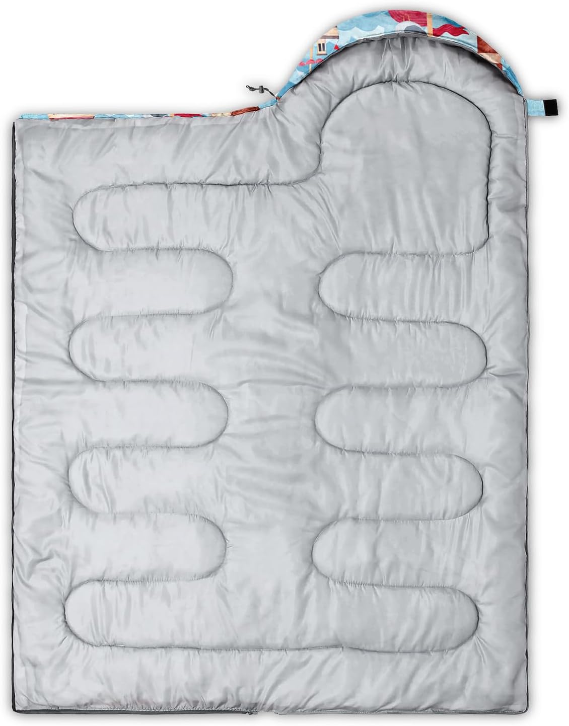 CVHOUSE Saco de dormir para camping, 3 estaciones, clima cálido y fresco, ligero, saco de dormir impermeable para adultos y niños, viajes y al aire