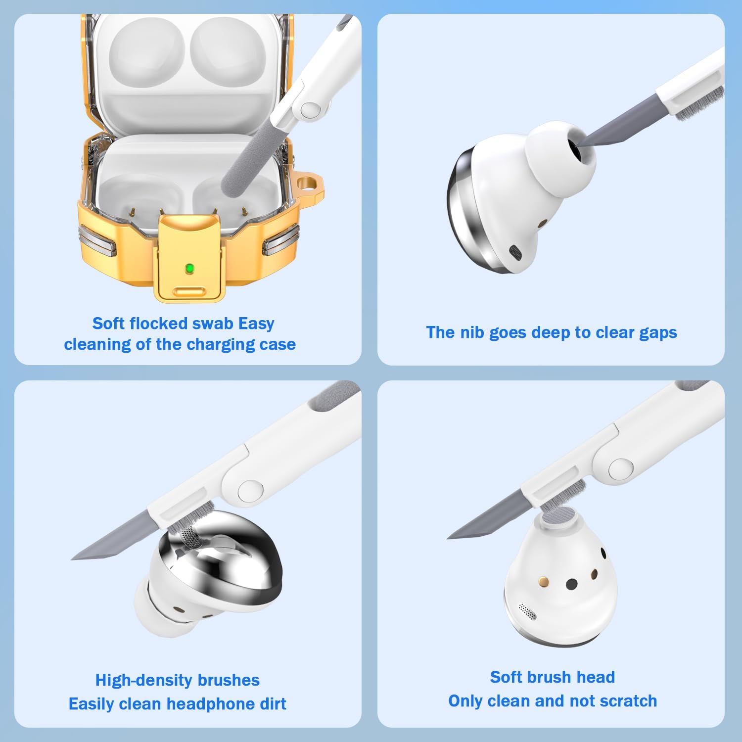 Funda de bloqueo seguro para Galaxy Buds FE (2023)  Galaxy Buds2 Pro Case (2022)  Galaxy Buds Pro (2021)  Galaxy Buds 2 (2021) Galaxy Buds Live