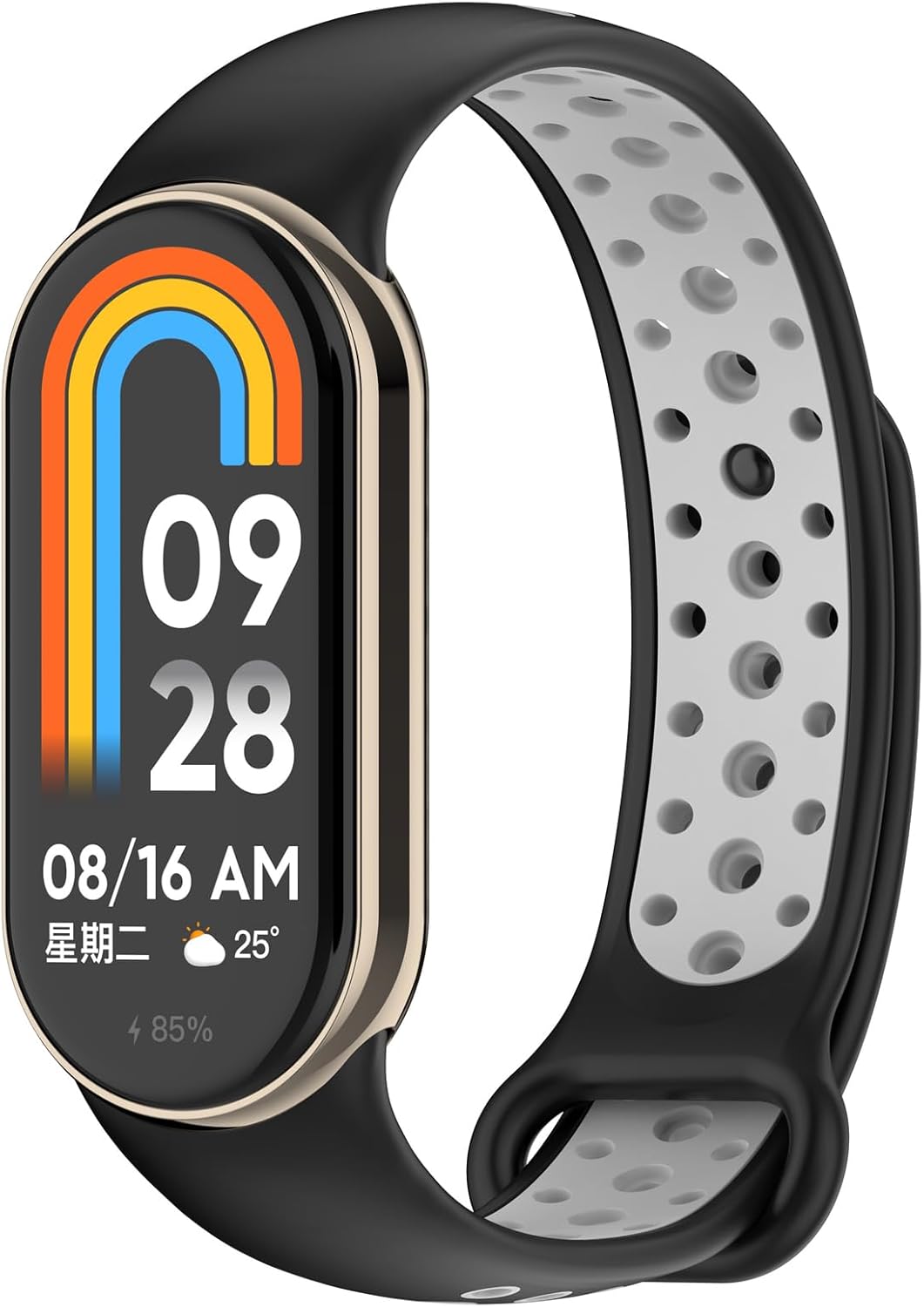 Disscool Muñequeras de repuesto compatibles con Xiaomi Band 8 Mi Band 8, correa de muñeca ajustable de silicona suave de 0.728 in con liberación