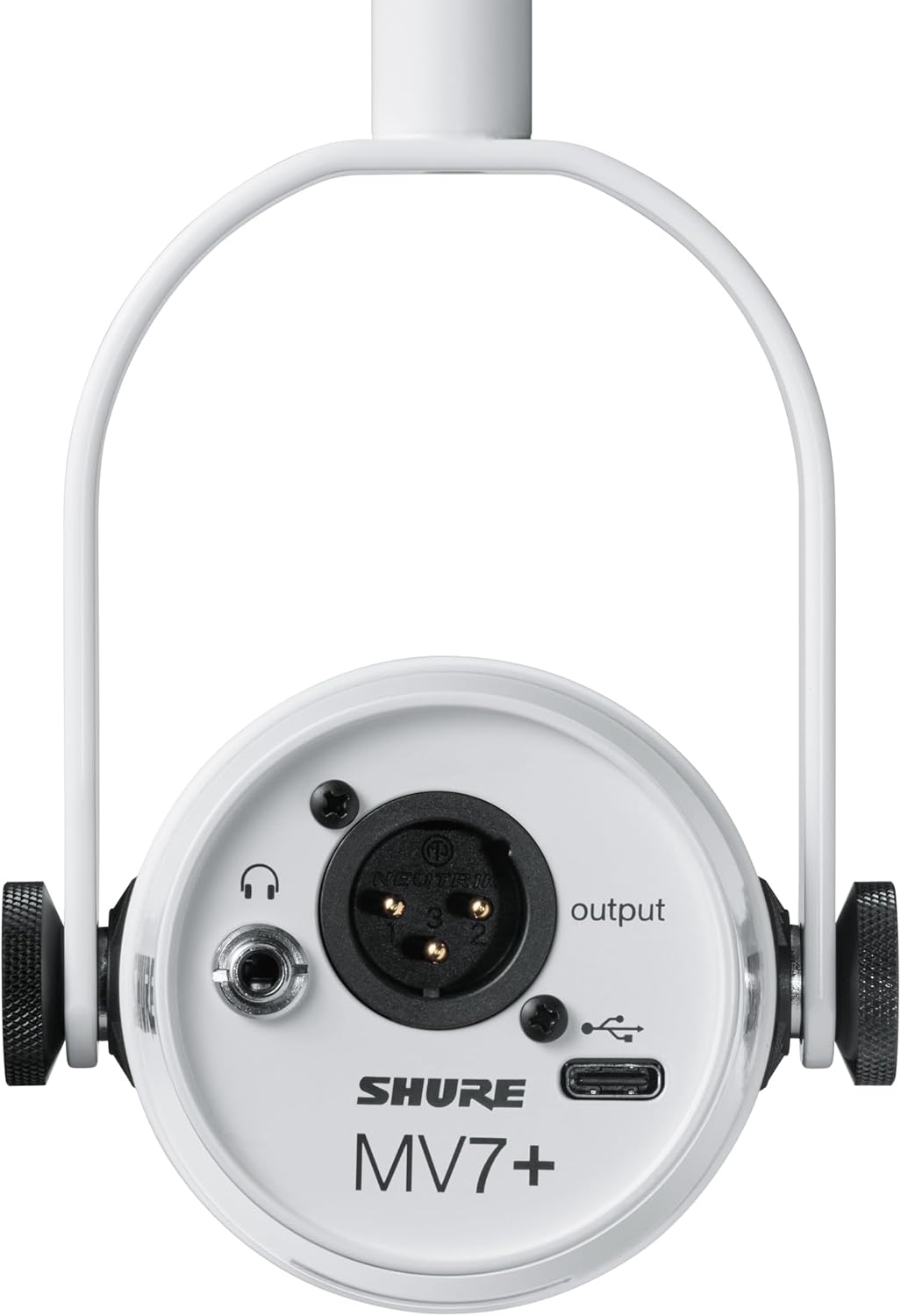 Shure Micrófono de podcast MV7+. Audio mejorado, panel táctil LED, salidas USB-C y XLR, modo de nivel automático, filtro pop digital, efectos de