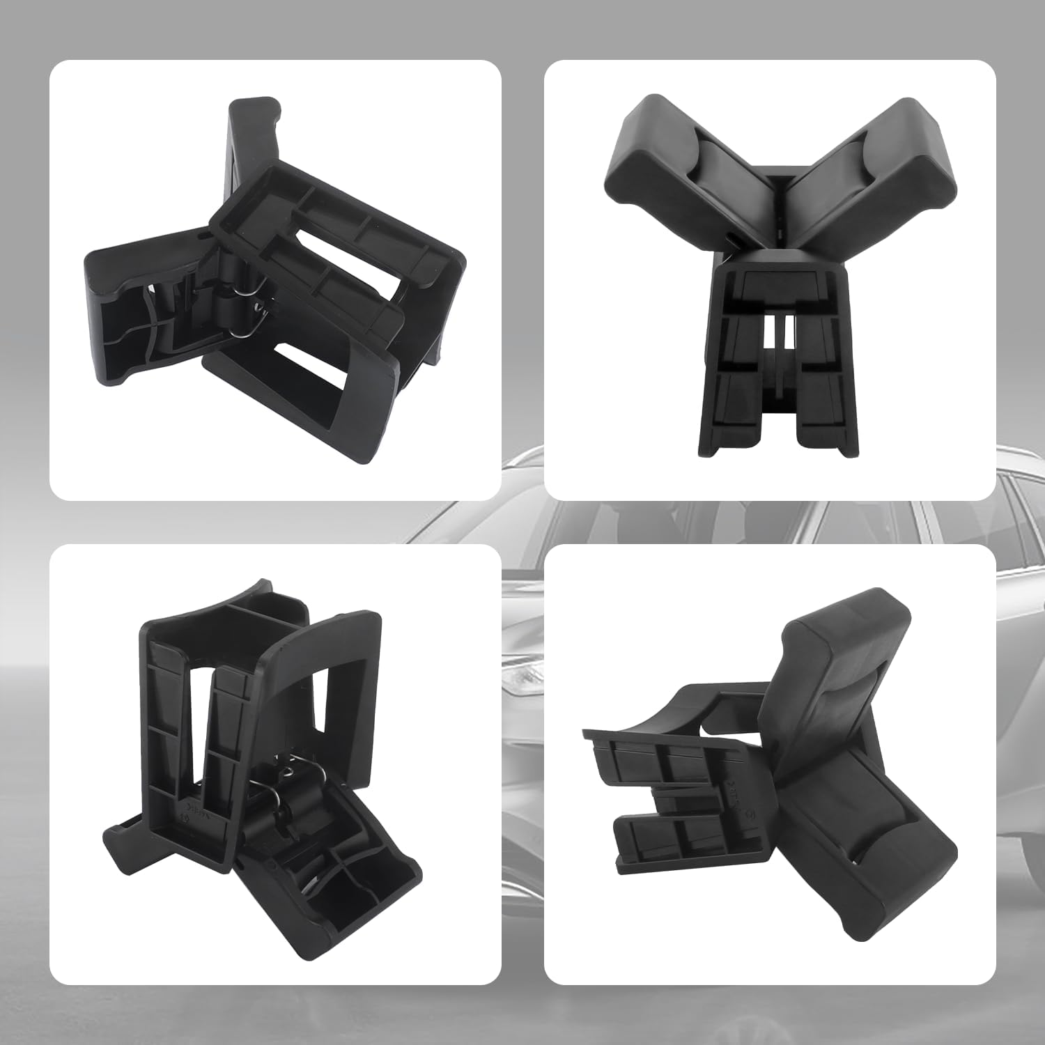 Soporte para portavasos de automóvil compatible con Highlander 2014-2020, divisor de soporte de bebida para automóvil con inserto de resorte para