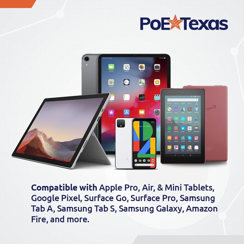 PoE Texas Alimentación PoE+ y datos Gigabit separados, compatible con Google Mesh, Eero, Nest Cam, Apple Pro, Air y Mini tablets, Google Pixel,