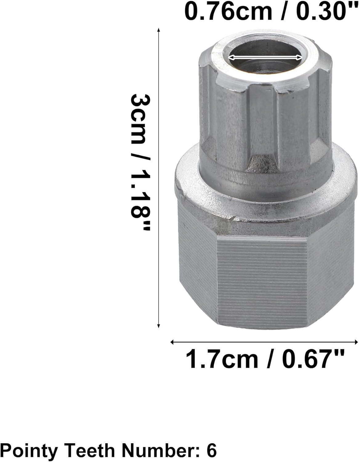 X AUTOHAUX Tuerca de llave de bloqueo de rueda de automóvil 6PT para Volkswagen para VW JettaPassatGolfRabbitGTI para Audi Spline llaves hexagonales