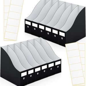 Thenshop 12 piezas de cartón para revistas, organizador de almacenamiento de papel de 12 x 12 pulgadas, caja de archivos de documentos para Thenshop 12 piezas de cartón para revistas, organizador de almacenamiento de papel de 12 x 12 pulgadas, caja de archivos de documentos para