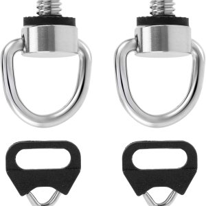 NQEUEPN 2 soportes para tornillos de correa para el cuello de la cámara, anillo de acero inoxidable, anillo D, correa para el cuello de la cámara, NQEUEPN 2 soportes para tornillos de correa para el cuello de la cámara, anillo de acero inoxidable, anillo D, correa para el cuello de la cámara,