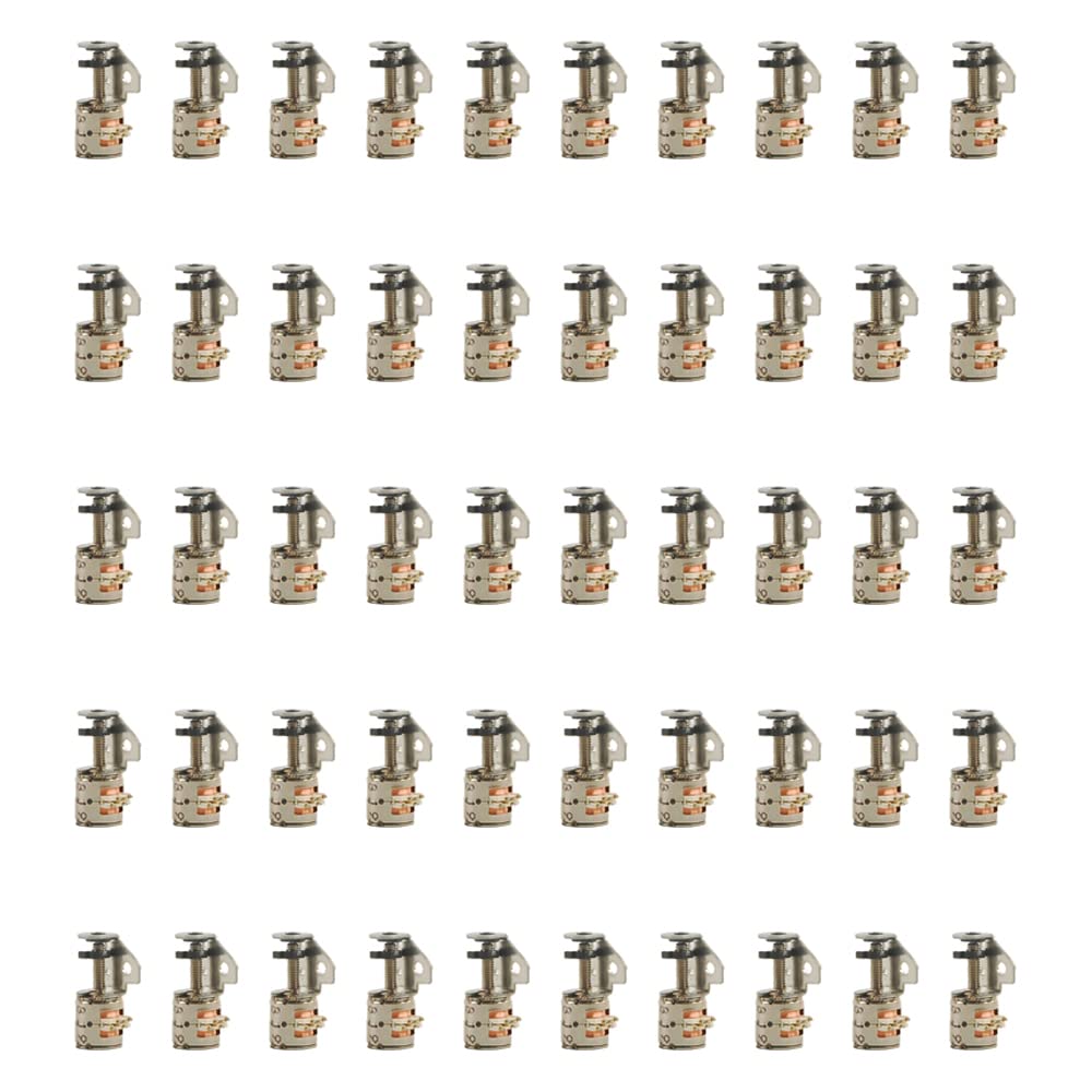 50pcs 3-5V DC 2 Fase 4 Dia 0.236 in DC Motor paso a paso Micro Motor paso a paso para productos digitales Tamaño de la cámara 0.236×0.551 in
