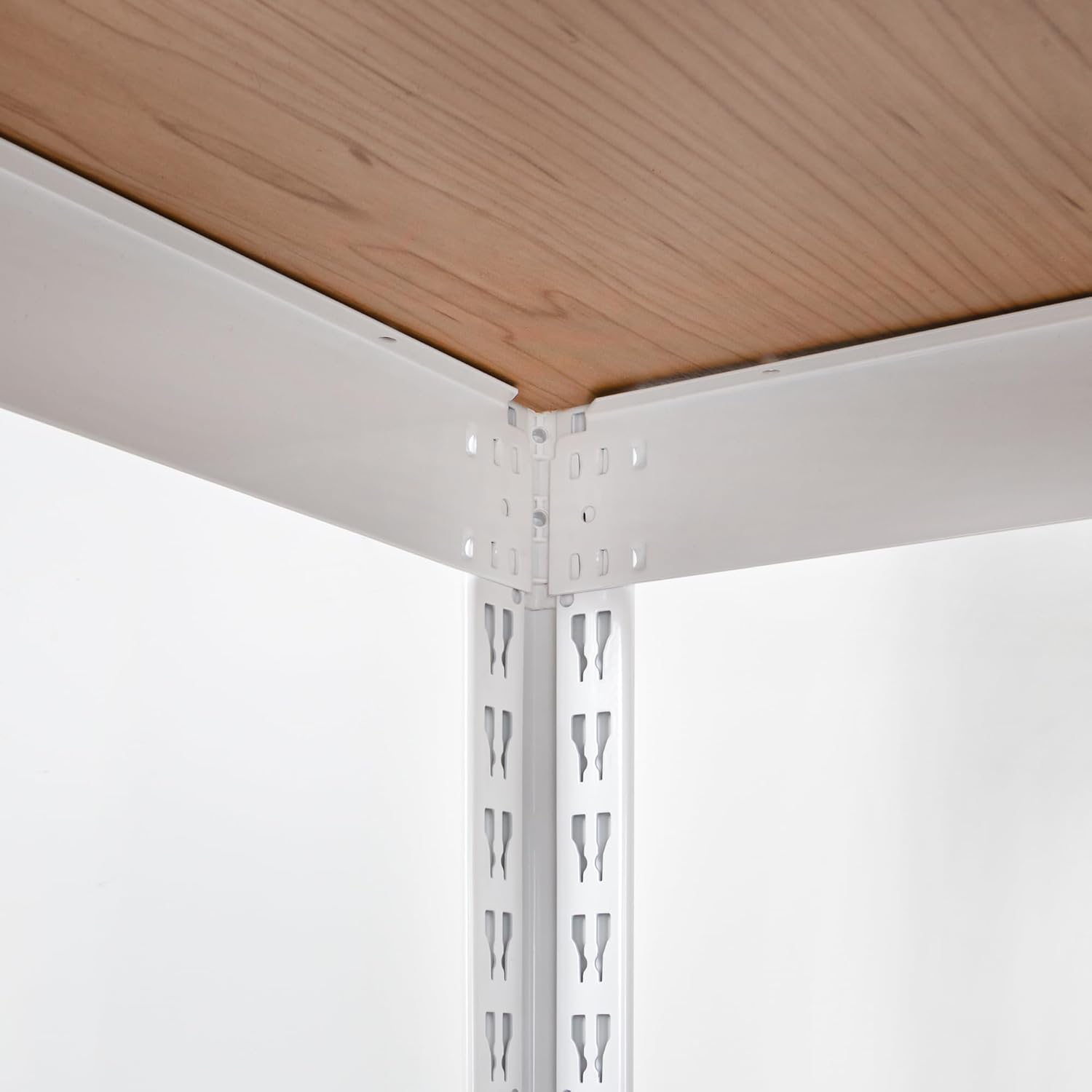 KEPSUUL – Estantería modular de metal corta de 2 estantes personalizables y de almacenamiento multiusos para garaje, cocina, dormitorio, 32.1