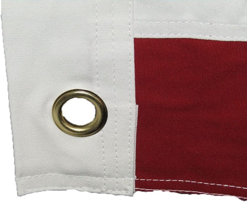 Premium 4×6 ft USA 50 100% Cotton Flag 4’x6′ Grommets wClips