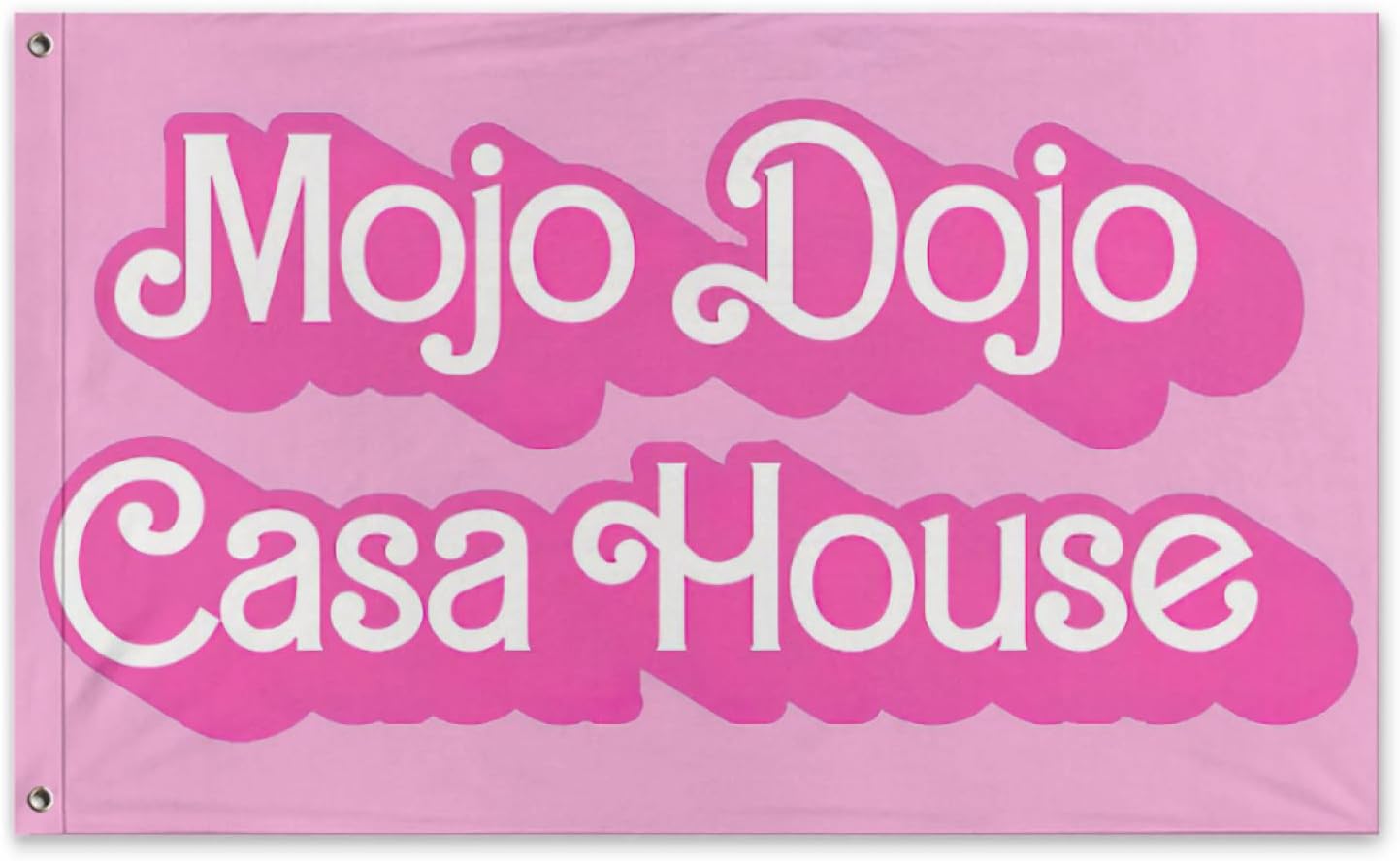 Mojo Dojo – Bandera de casa divertida con memes, para colgar en la pared, para dormitorio universitario, dormitorio, sala de estar, dormitorio,