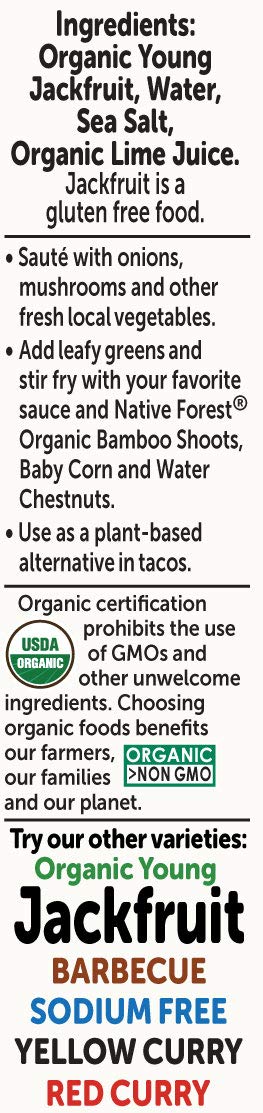 Native Forest, alternativa de jaca vegana sin carne, 14 onzas (Paquete de 6)