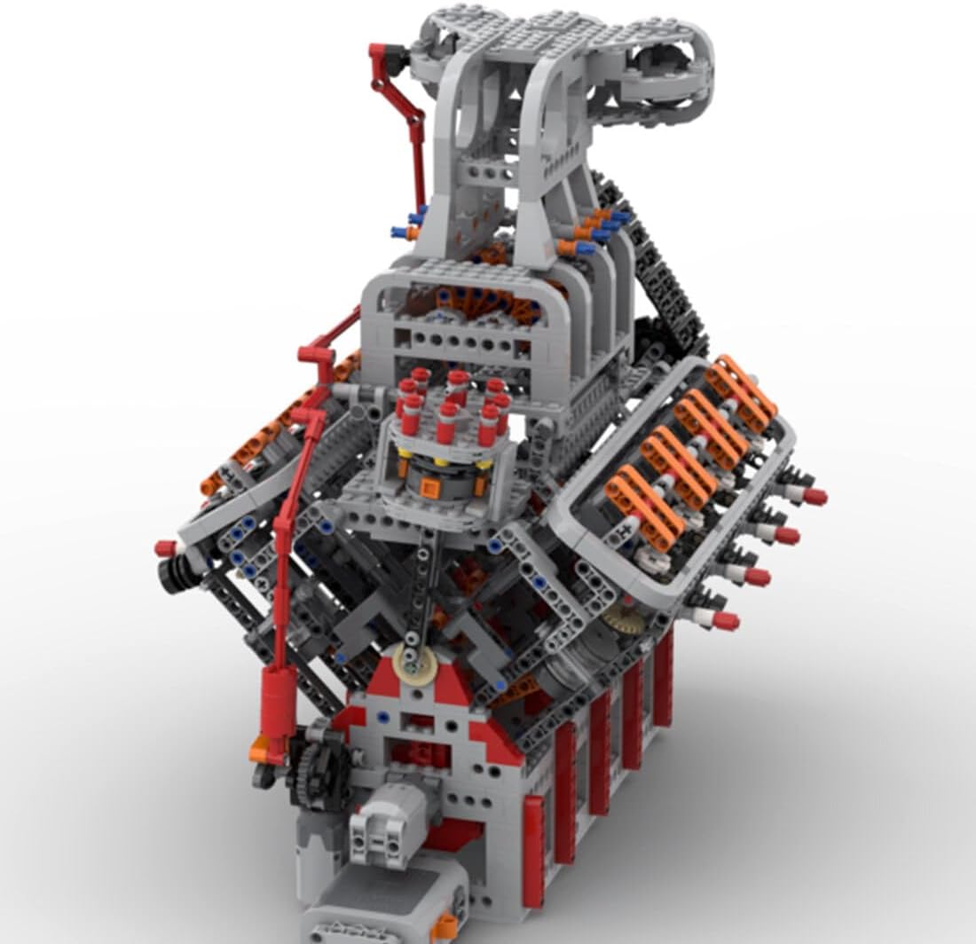 FILONA Kit de construcción de motor V8 que funciona, OHV V8 General Motors juego de bloques de construcción de motor para niños y adultos, MOC
