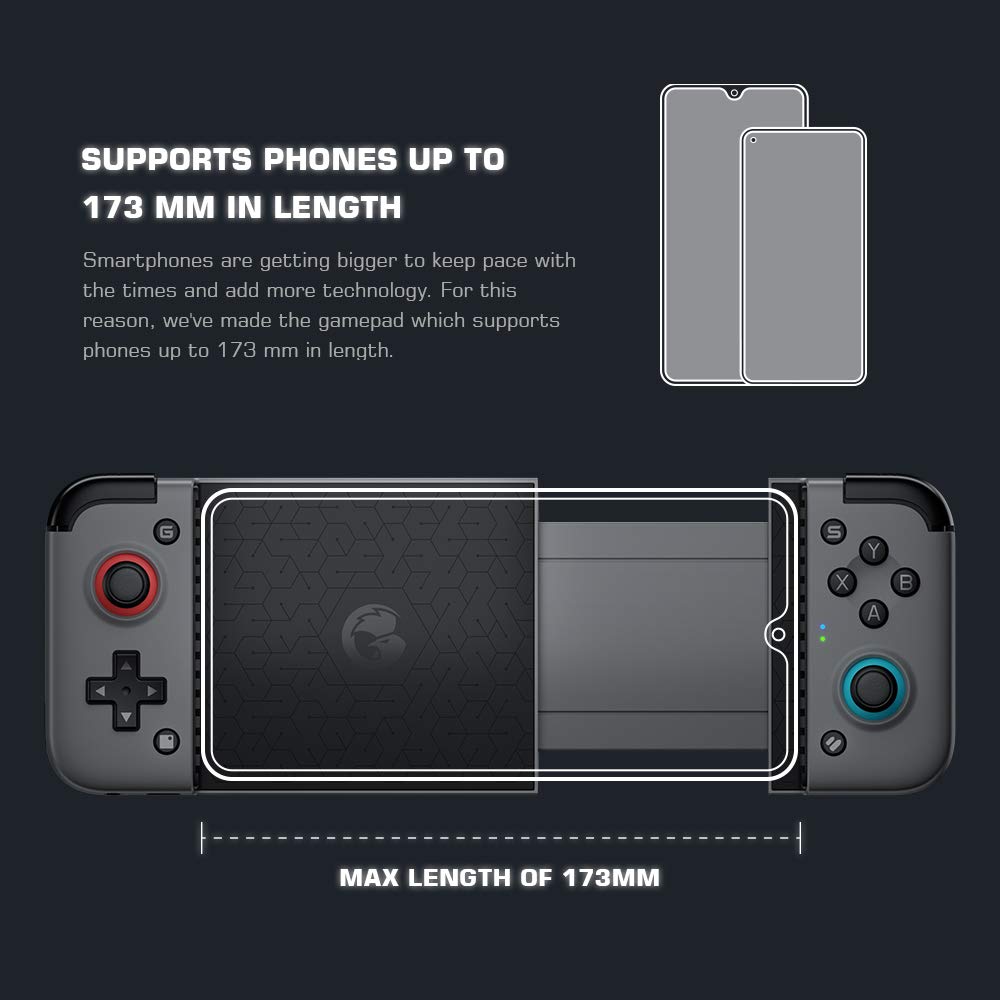 GameSir X2 Bluetooth Mobile Game Controller, Bluetooth 5.0 Support AndroidiOS iPhone Xbox Cloud Gaming, Google Stadia, GeForce Now, MFi Apple Arcade