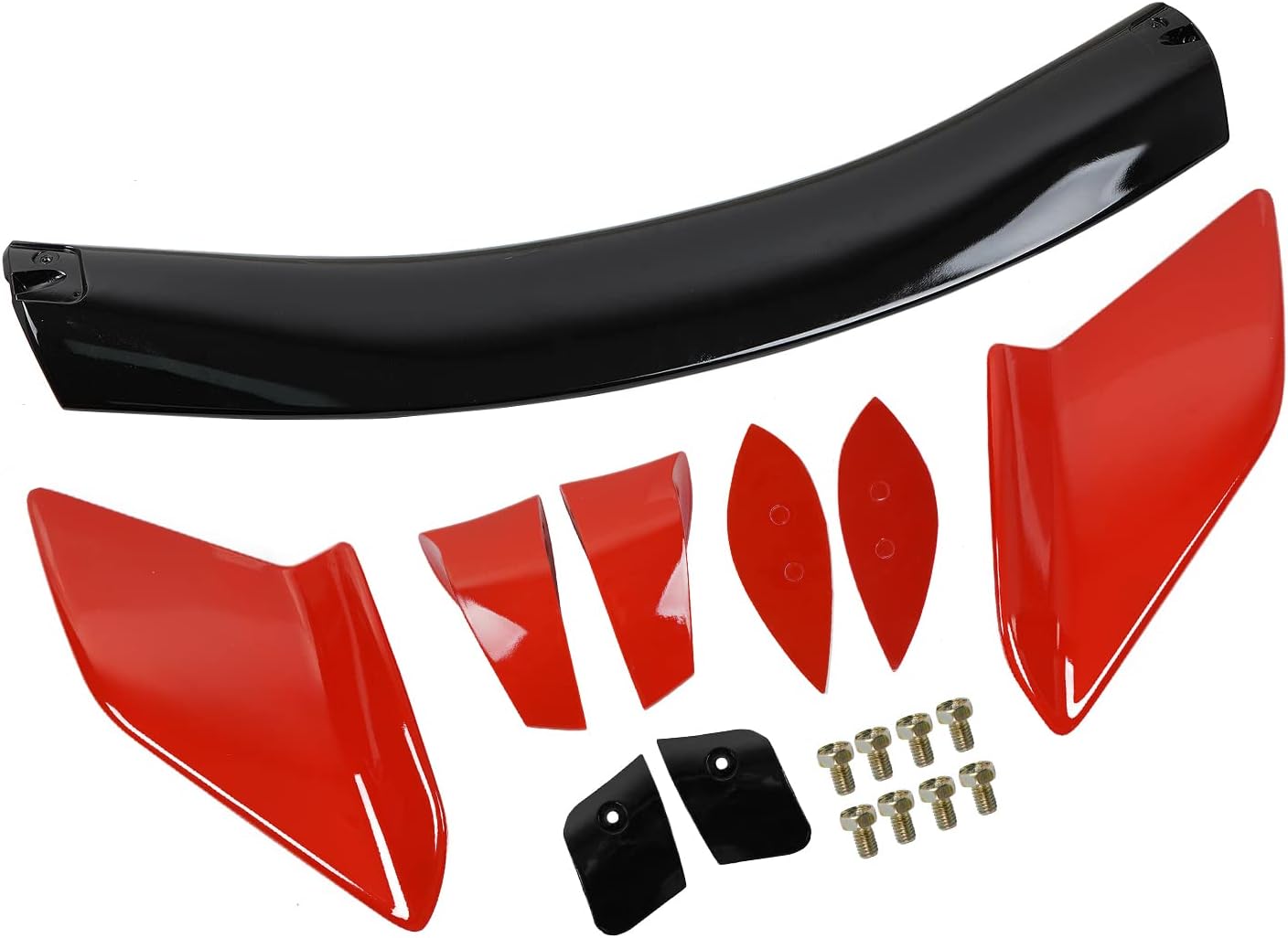 ZXMT Hatchback 2 tonos rojo negro tipo R estilo alerón necesita montaje simple para 2016 2017 2018 2019 2020 2021