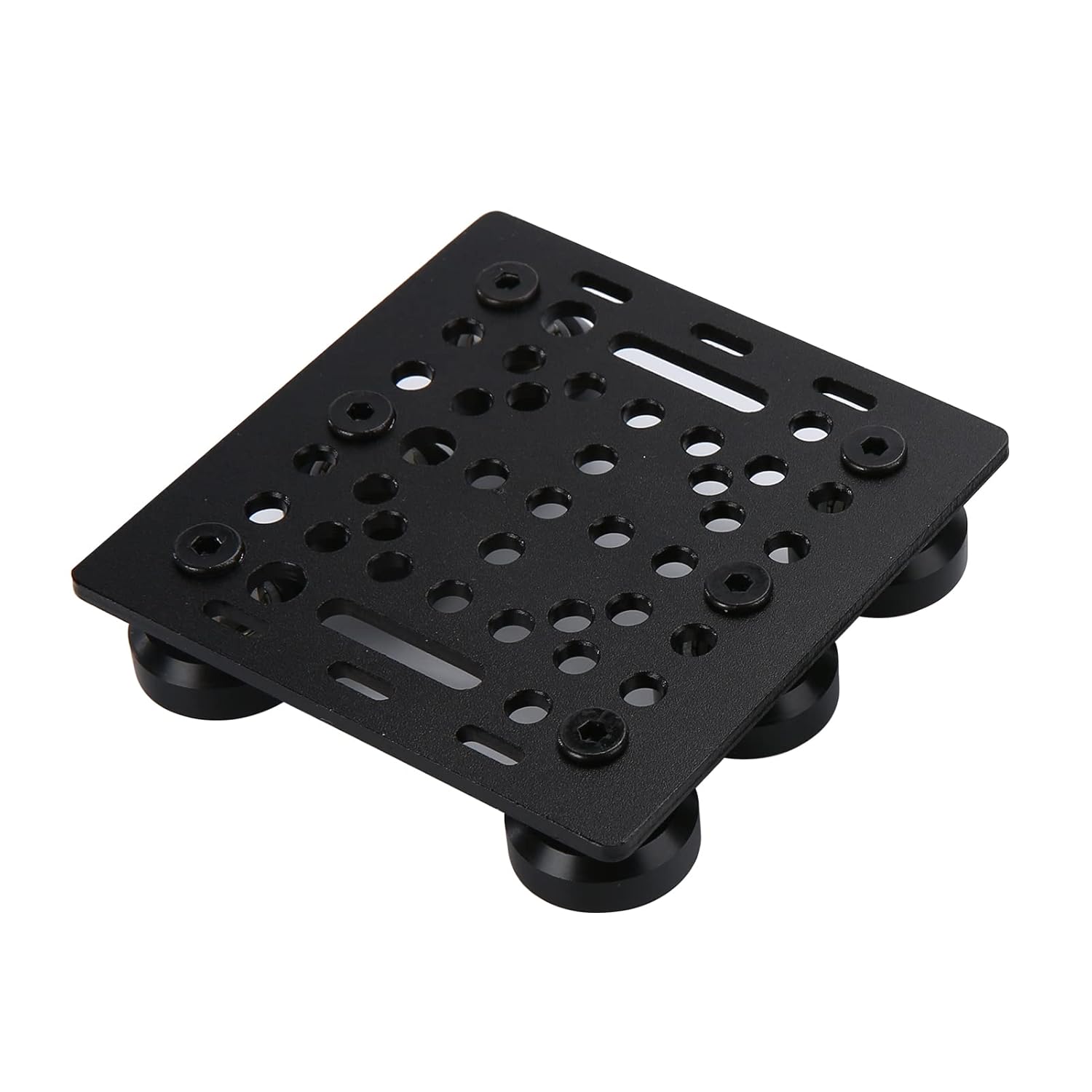 Paquete de 1 kit de placa de pórtico de 2040 V ensamblada con 6 ruedas POM sólidas en V, solo compatible con perfiles de extrusión de aluminio con
