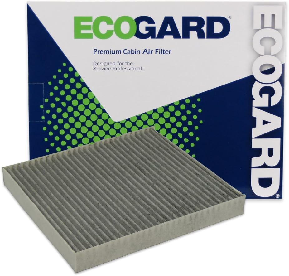 ECOGARD XC25869C – Filtro de aire de cabina de alta calidad con eliminador de olores de carbón activado para Ram 1500 2011-2021, 2500 2011-2021,