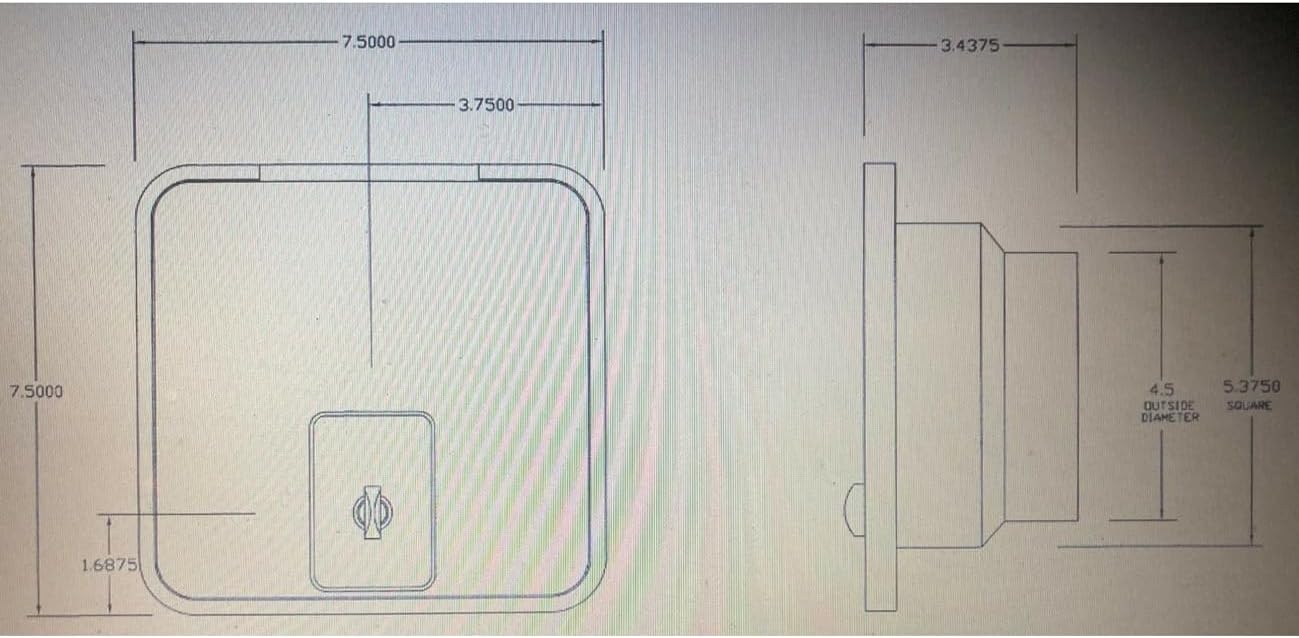 Reemplazo de la cubierta de escotilla de manguera de alcantarillado blanco para escotilla D&W Maxi Tube 5000