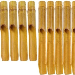 Yardwe 20 piezas de campanillas de viento de bambú, accesorios de música, carillones de viento decorativos, campanillas de viento de bricolaje, Yardwe 20 piezas de campanillas de viento de bambú, accesorios de música, carillones de viento decorativos, campanillas de viento de bricolaje,