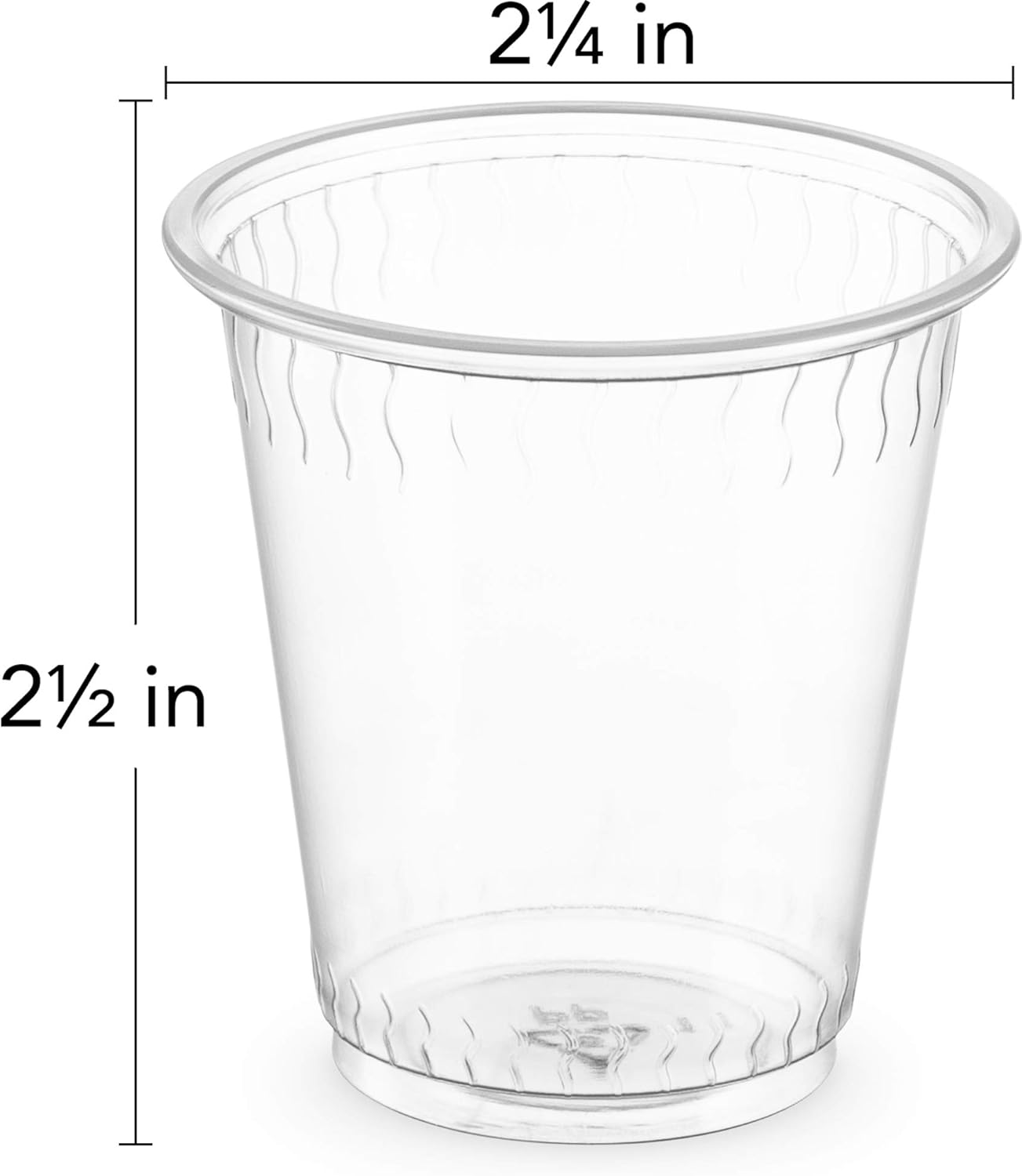 Vasos de plástico transparentes, desechables y reutilizables Plasticpro
