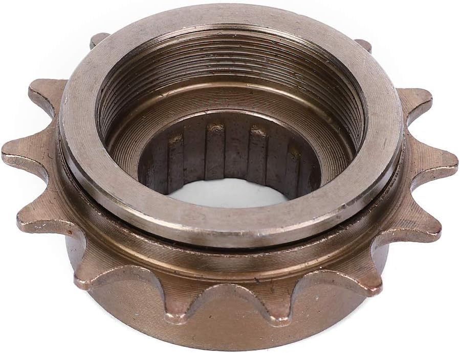 Rueda libre de una sola velocidad, piñón de volante de bicicleta 14T Metal de engranaje fijo Kit de conversión de piezas de bicicleta tipo roscado