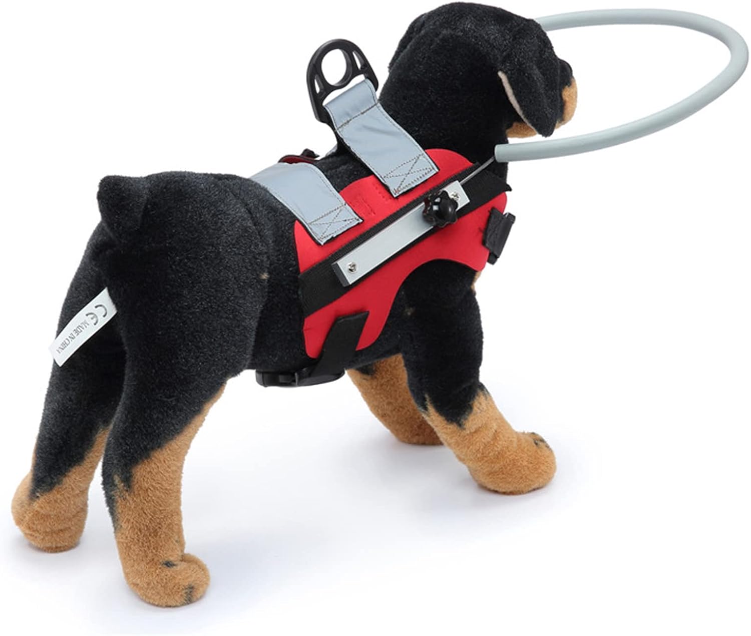 Dispositivo de guía de arnés ciego para perro, protector ligero para perro, anillo anticolisión para mascotas para protección y construir confianza,