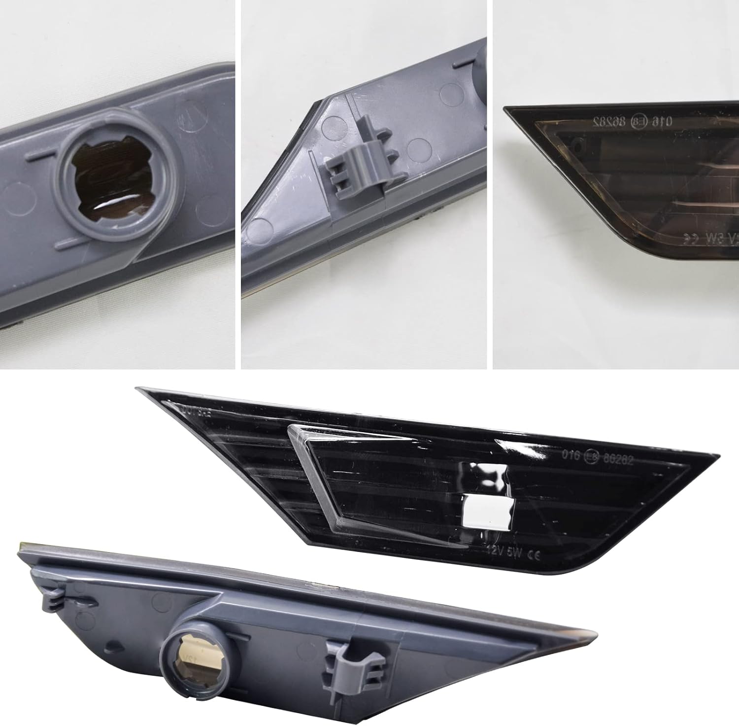 Lámpara de luz de marcador lateral, bombilla LED completa, luz de marcador lateral frontal compatible con Honda Civic Sedan Coupe Hatchback