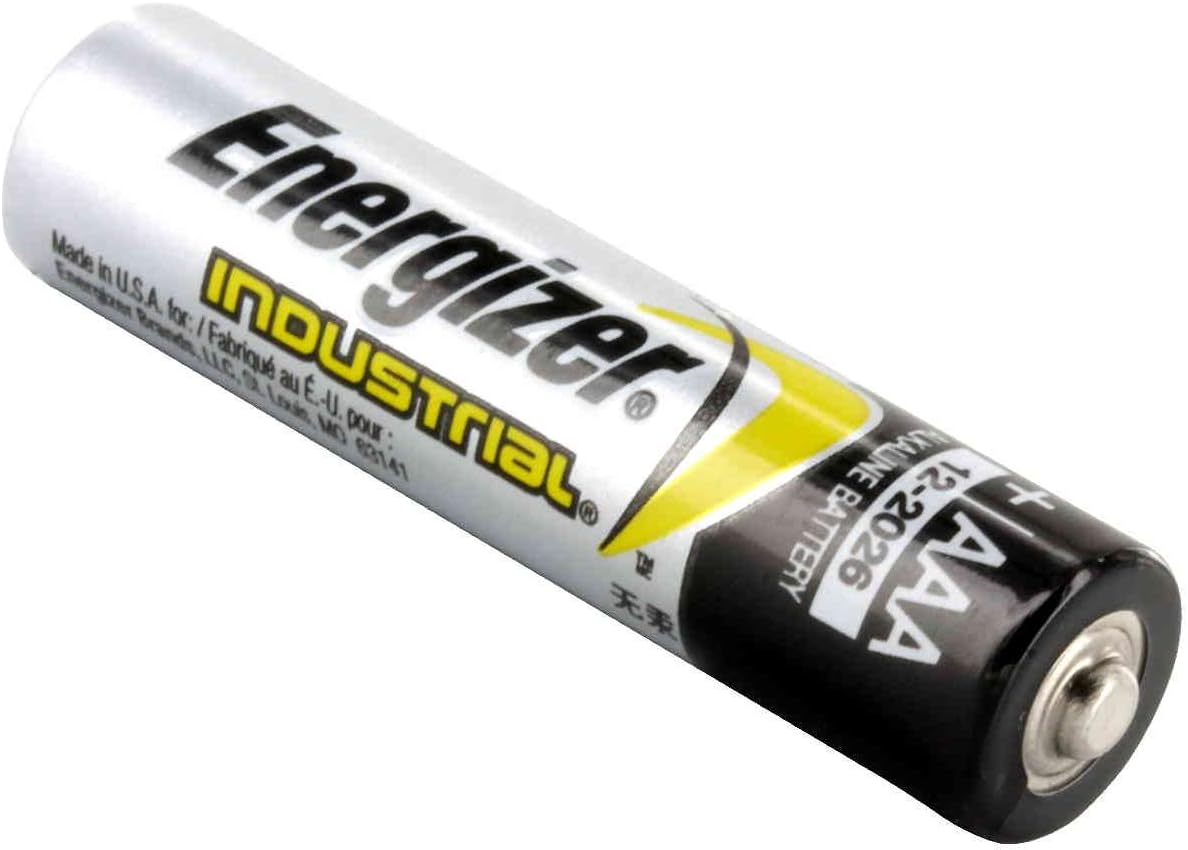 Energizer  Baterías alcalinas industriales, AAA, 24 baterías por caja — Se venden como 2 paquetes de – 24 –  – Total de 48 unidades cada una