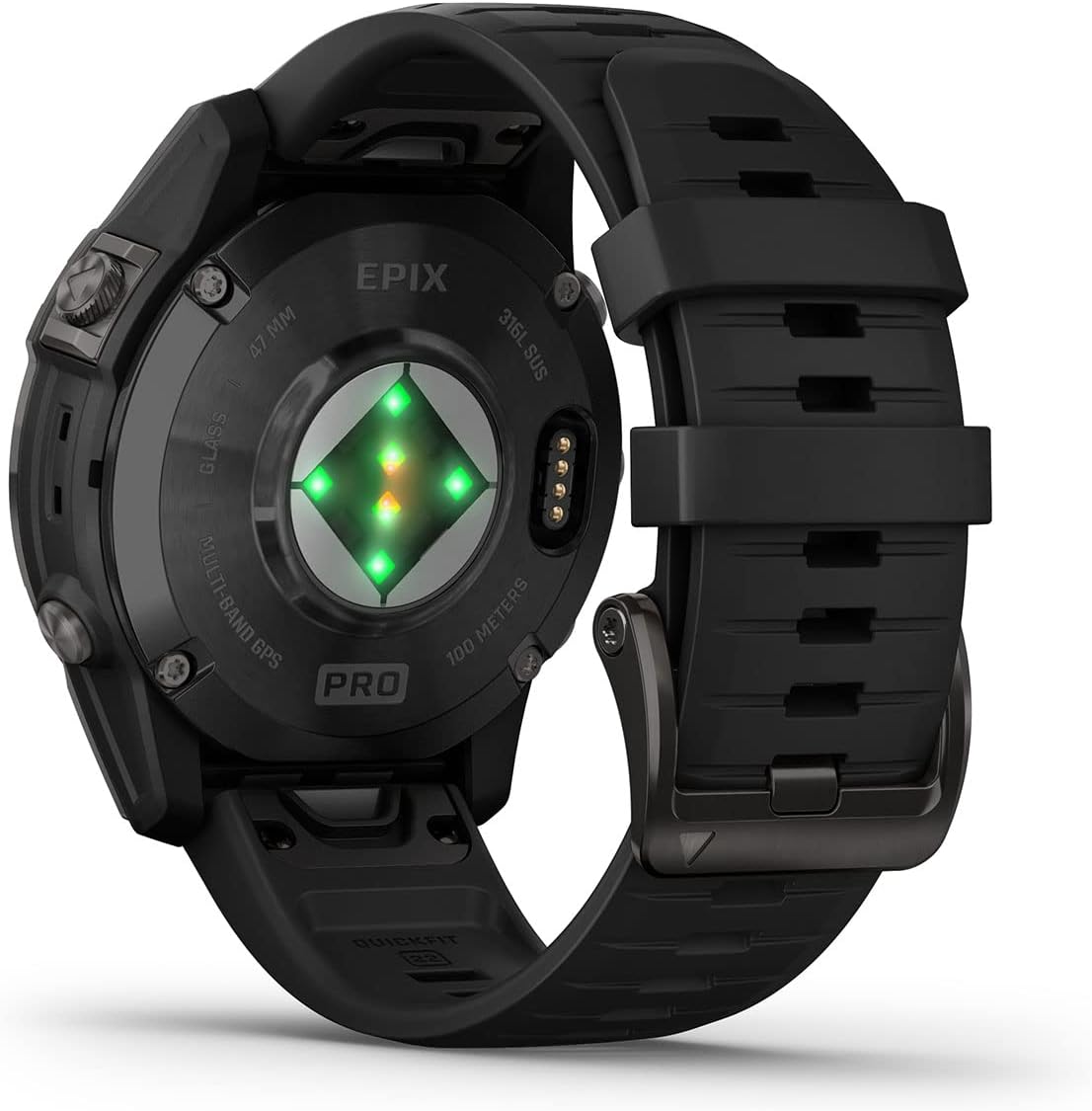 Garmin epix Pro (Gen 2) – Reloj GPS para exteriores (gris pizarranegro)  1.850 in con pantalla AMOLED y linterna incorporada  Caja de regalo,
