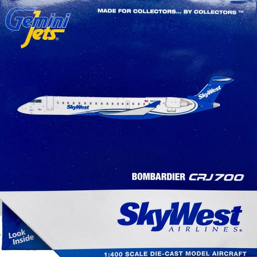 Gemini Jets GJSKW1265 Skywest Airlines Bombardier CRJ-700 N604SK Escala 1400