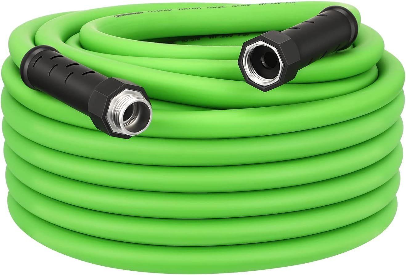 DEWENWILS Manguera de jardín de 50 pies x 58 pulgadas, manguera de agua con mango giratorio, resistente, ligera, manguera flexible para plantas,