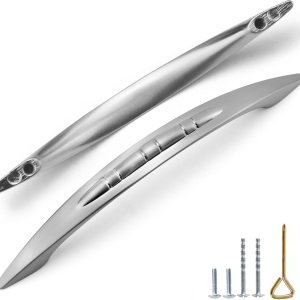 BE Paquete de 10 tiradores arqueados de aleación de zinc para gabinete, tiradores para cajones, puertas de gabinete de cocina, baño, tocador BE Paquete de 10 tiradores arqueados de aleación de zinc para gabinete, tiradores para cajones, puertas de gabinete de cocina, baño, tocador