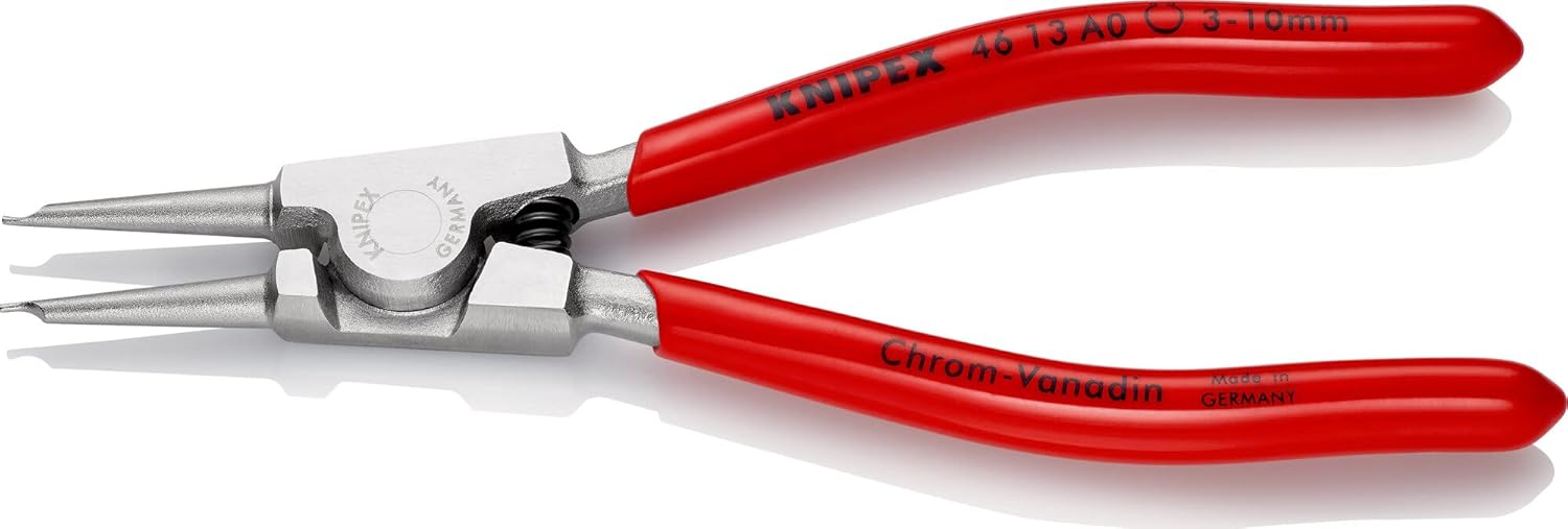 Knipex 46 13 A0 Alicates de Circlip para circlips externos 0.118-0.394 in cromado